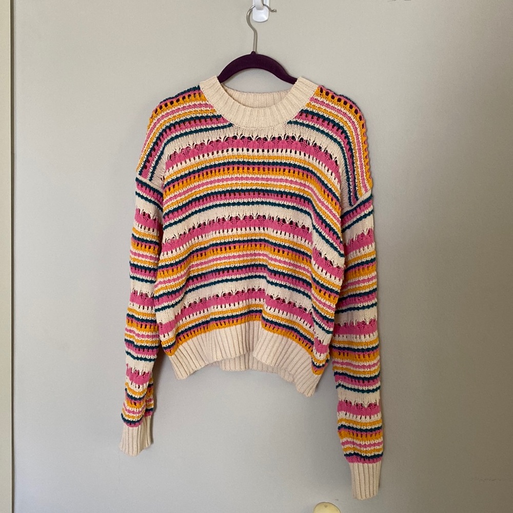 100% cotton cropped summer knit